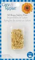 Chief Brass Safety Pins - 10 gross - Safety Pins - Pins & Needles - Notions