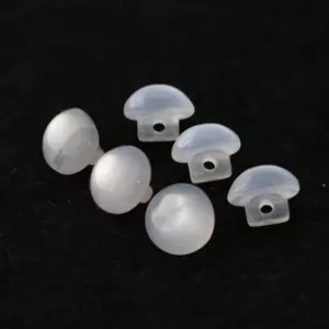 White Resin Pearl Buttons