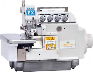 New-Tech EX-3216D 5 Thread Overlock Industrial Sewing Machine with Table and Built In Direct Drive Servo Motor