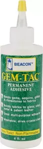 Beacon Gem-Tac Permanent Adhesive - 2 & 4 OZ