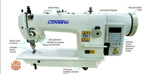 Consew 205RB-7DD Industrial Sewing Machine Walking Foot, Fully Automatic , Direct Drive