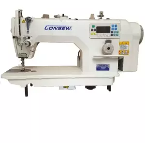 Consew 7360R-7DD High Speed Single Needle Drop Feed Lockstitch Industrial Sewing Machine with Table and Servo Motor​