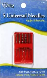 Straight Serger Sewing Machine Needles Ball Point/Size 16/100, Rowley