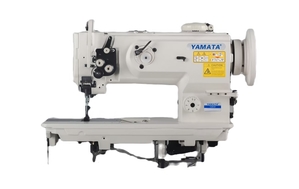 Yamata FY-1508NH Heavy Duty Single Needle Walking Foot Industrial Sewing Machine With Table and Servo Motor