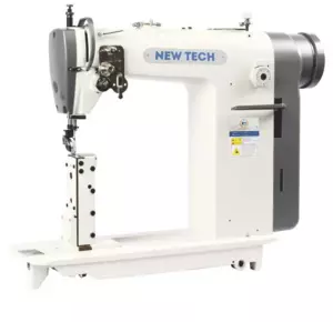 New-Tech GC-8810 High-Speed Single Needle Post Bed Lockstitch Industrial Sewing Machine With Table and Built In Direct Drive Servo Motor