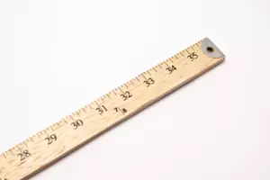 Dritz Wood Yardstick with Metal Tips