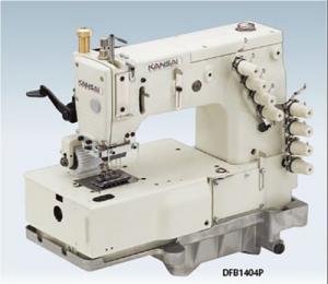 Kansai Special DFB1404-P Flatbed Multi-needle Chainstitch Industrial Sewing Machine with Table and Servo Motor