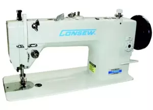 ​Consew Premier 1206RB Drop Feed Needle Feed Walking Foot Lockstitch Industrial Sewing Machine With Table and Servo Motor​