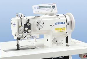 Juki LU-1510N-7 Walking Foot Needle Feed Industrial Sewing Machine with Table and Servo Motor