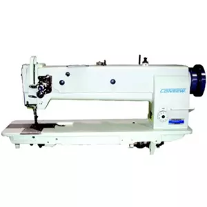 Consew P1255RBL-18 Long Arm Drop Feed Needle Feed Walking Foot Lockstitch Industrial Sewing Machine With Table and Servo Motor