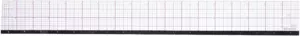 Westcott 8ths Graph Beveled Ruler Metal Edge 18-Inch 