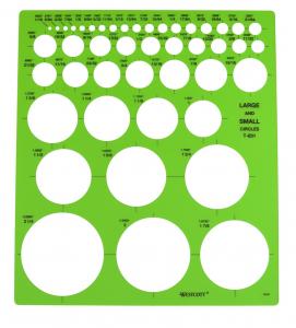 Westcott LetterCraft Large and Small Circles Template (T-831)