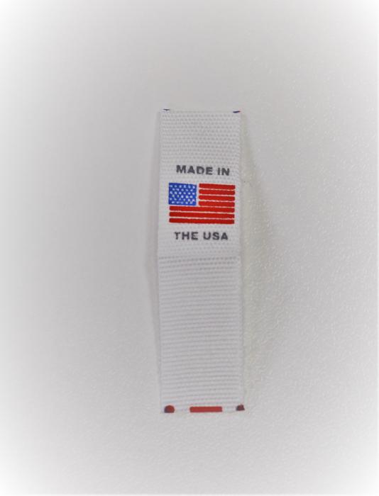 White Printed Made In Use Flag Clothing Tags GoldStar Tool