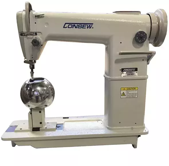 ​Consew 228R-WIG​​ High Speed, Post Bed, 1 Needle, Drop Feed, Lockstitch Industrial Wig and Hat Sewing Machine​