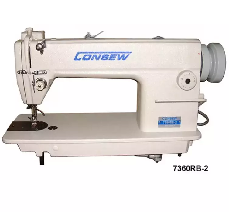 Consew 7360RB-2 Ultra High Speed Single Needle Drop Feed Lockstitch Machine with Automatic Lubrication, Reverse Feed, Japanese Components