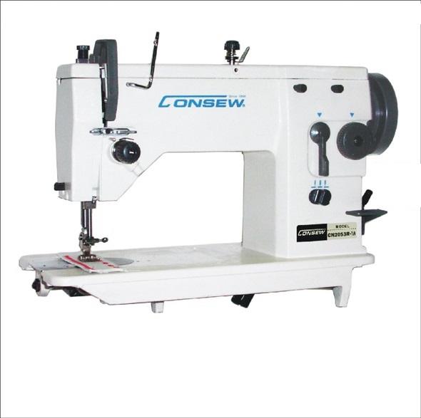 Consew CN2053R-1A Single Needle Drop Feed Zig-Zag Lockstitch Industrial Sewing Machine With Table and Servo Motor
