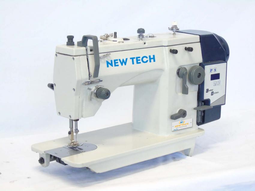 New-Tech 20U93D Zig-Zag Lockstitch Industrial Sewing Machine With Table and Built In Direct Drive Servo Motor