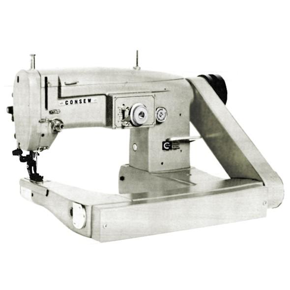 ​Consew 347R-1A-1UF Feed-Off-The-Arm Zig-Zag Upper and Lower Feed Lockstitch Industrial Sewing Machine With Table and Servo Motor​