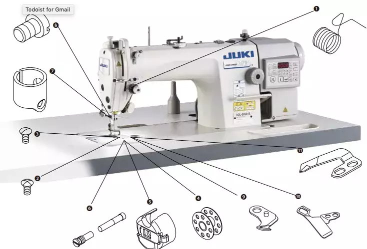 Spare Parts Kit - JUKI DDL-8700-7 / DDL-900A (VOL 2)