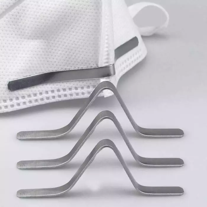 Adhesive Aluminum Nose Bridge Strips for Face Mask​ (100 Pack)​