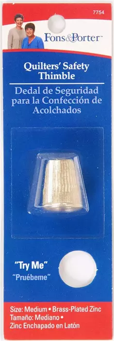 Fon & Porter Quilters' Safety Thimble, Medium