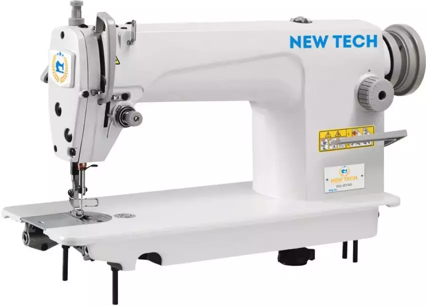 New-Tech GC-8700 Single Needle Lockstitch Industrial Sewing Machine With Table and Servo Motor