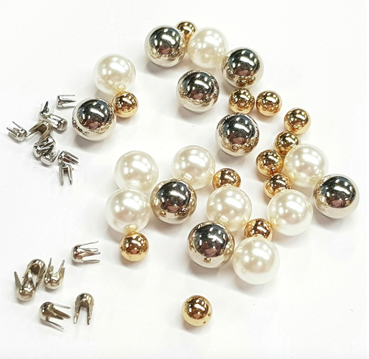 Rivets Pearl Studs GoldStar Tool