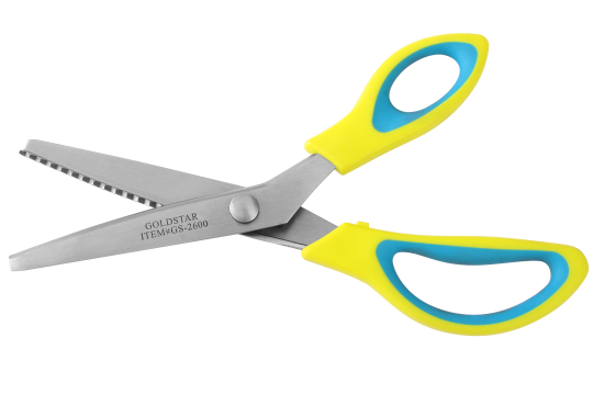 Pinking Shears With Soft Plastic Handle