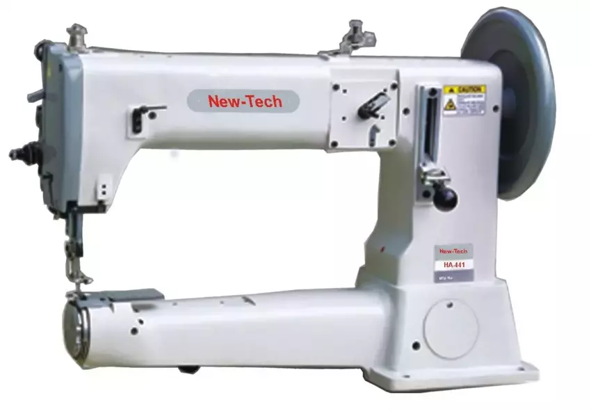 New-Tech HA-441 Extra-Heavy-Duty, Single Needle, Cylinder Bed Compound Feed - Walking Foot Industrial Sewing Machine With Table and Servo Motor