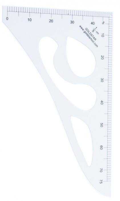 Tailor's Rule, Multiuse, 1/5 centimeter scale