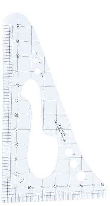 Tailor's Rule, Multiuse, 1/4 centimeter scale