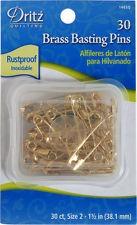 Solid Brass Basting Safety Pins Size #2 - Dritz