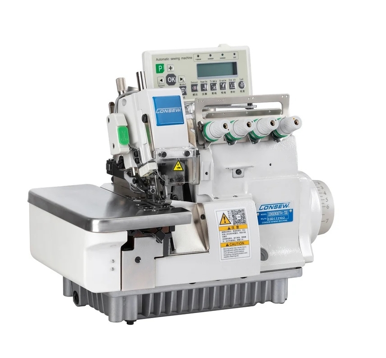 Consew CM794-7-DD 2 Needle 4 Thread High Speed Overlock Industrial Sewing Machine With Table and Servo Motor