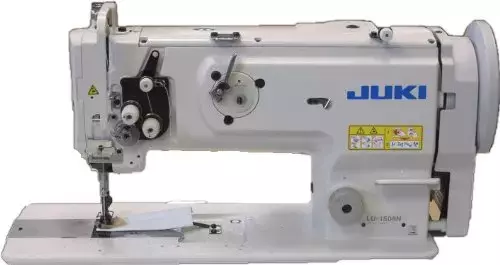 JUKI LU-1508NS Heavy Duty Single Needle Unison Feed Lockstitch Machine With Vertical-axis Large Hook, Table, and Servo Motor