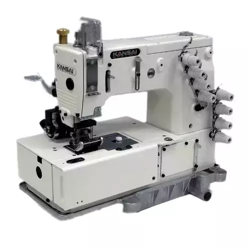 KANSAI DLR-1503PTF 3 Needle Double Chainstitch Industrial Machine with Table and Motor