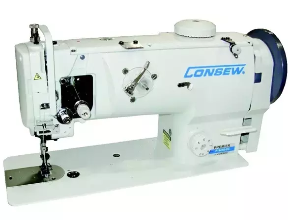 ​Consew Premier 1541S-CC Drop Feed Needle Feed Walking Foot Lockstitch Industrial Sewing Machine With Table and Servo Motor​