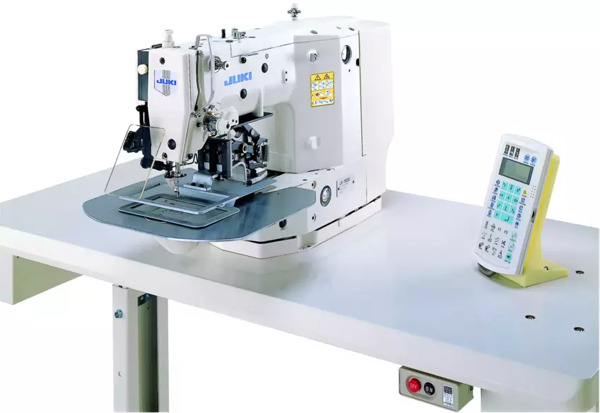 JUKI LK-1910 Computer-Controlled, High-speed Shape-Tacking Industrial Sewing Machine With Table and Servo Motor