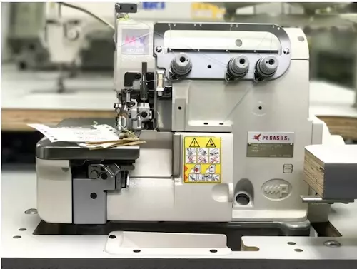 Pegasus MX5204-32R2/223L 1.5 Merrow High- Speed Turn Down Hemming With Table and Servo Motor