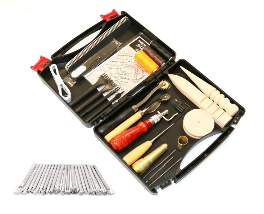 50 Piece Leather Working Tool Supply Kit