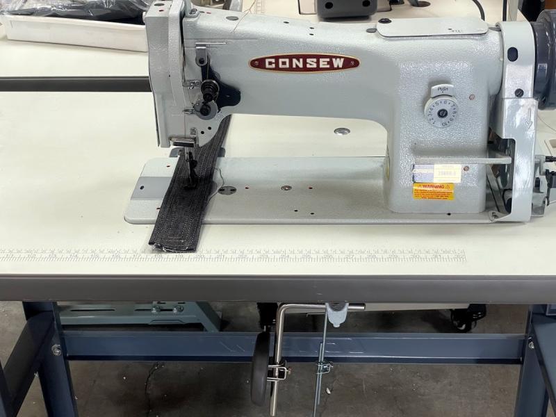 Consew 206RB5 Sewing Machine With Table and Servo Motor GoldStar Tool