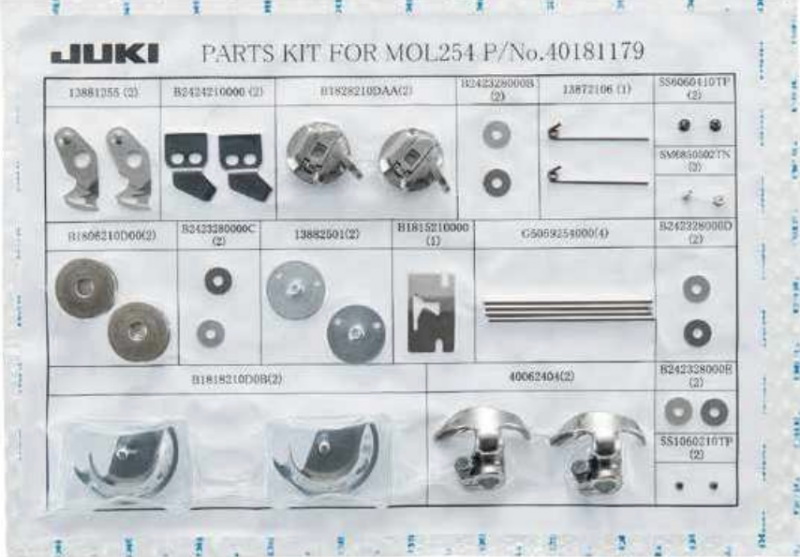 Spare Parts Kit JUKI MOL254 GoldStar Tool