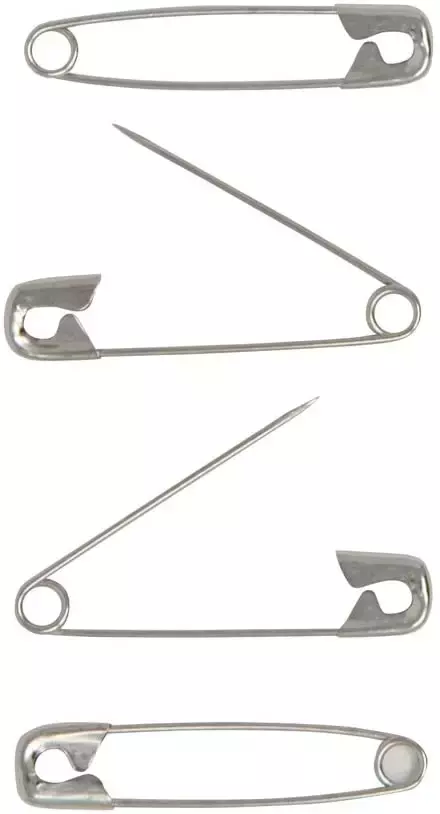  Safety Pins - Black Safety Pins Size #3 - Length 2 (50  Pins/Bag)