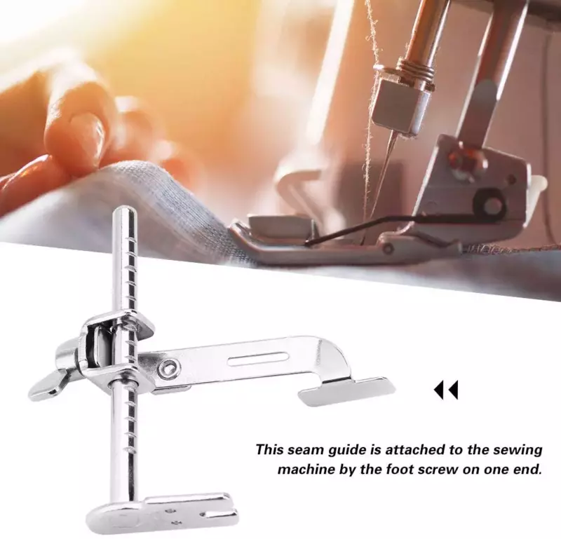 Adjustable Seam Guide for Industrial Single Needle Sewing Machine