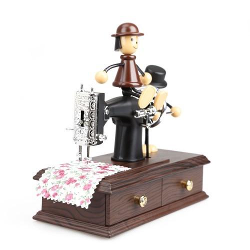 Windup Music Box with Storage Container Sewing Notions GoldStar Tool