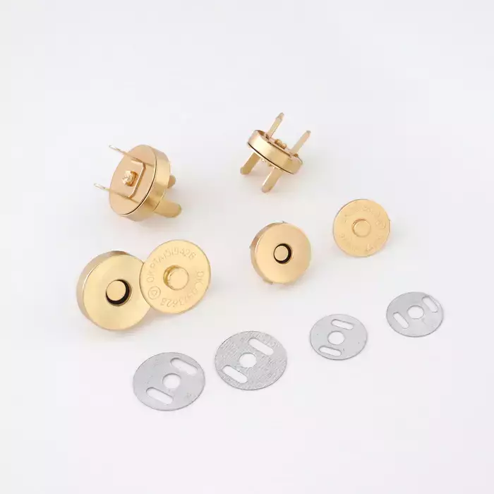 Round Magnetic Snaps - 3/4 - 1 Set/Pack - Gold