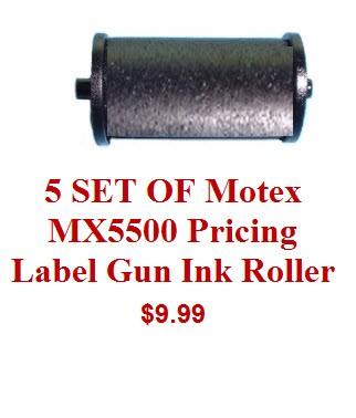 XL PRO 21 22 26 and Others Pricing Gun Ink Roller Black 2 Pack 