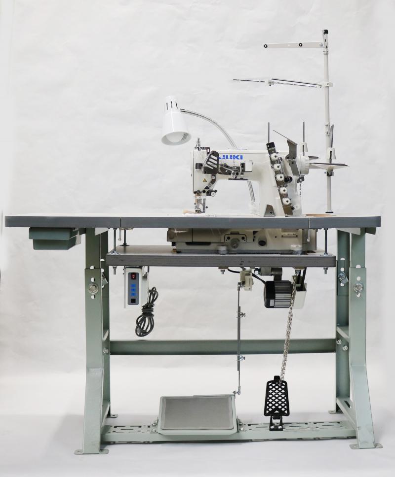JUKI MF-7523 3 Needle Coverstitch Industrial Sewing Machine With Table