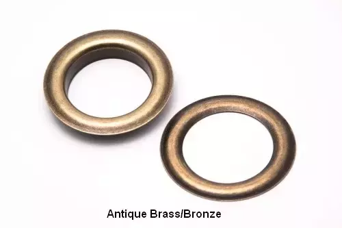 Curtain Grommets - Large Antique Gold