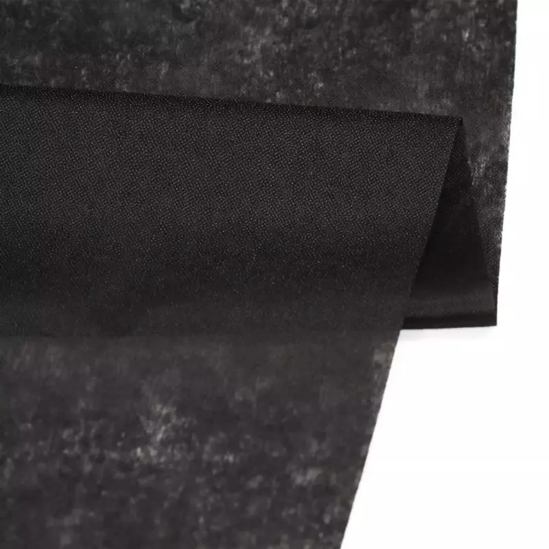 Iron on Fusible Interfacing BLACK HEAVY WEIGHT Fabric 100cm Wide per Metre  