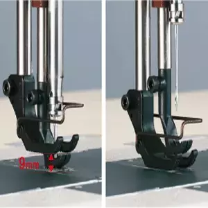 JUKI LU-2860 2 Needle Unison Feed Walking Foot Semi-Dry Lockstitch Industrial  Sewing Machine With Table and Servo Motor - Zamir Sewing Machine Co